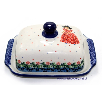 Maselnica na kostkę masła 200g II Gatunek dek. 2286X Księżniczka